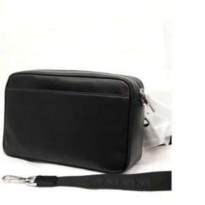 Michael Kors Hanover Black Messenger Crossbody Bag